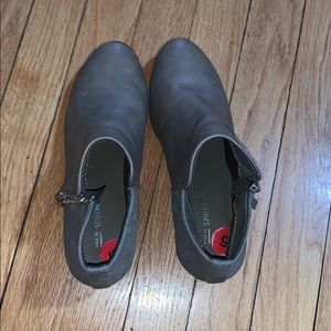 Tan color booties. Used once